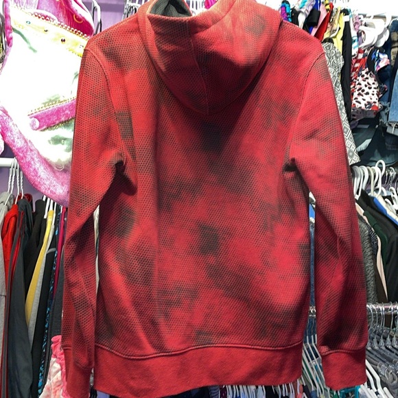AND1 basketball hoodie red with black basket ball player kids large 10 - 12 - Picture 4 of 6